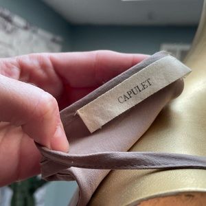 Tulip hem midi evening dress.